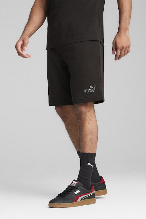 Къси Мъжки Панталони - Най-Добрата Колекция Puma, Спортни бермуди с еластична талия, Черен/Мръснобял