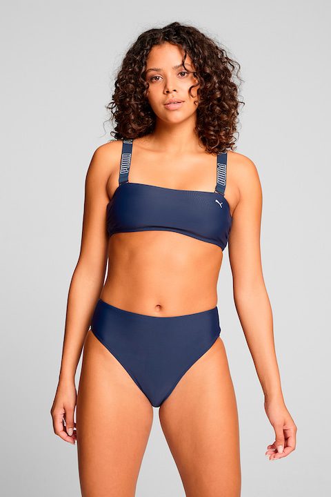 Дамски Бански с Висока Талия – Защо са Фаворит за Лято 2025 Puma, Долнище на бански с висока талия, Тъмносин