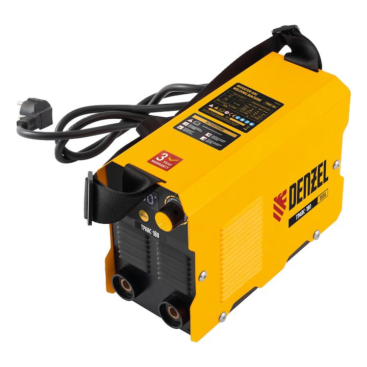 Инверторен Eлектрожен – Бъдещето на Заваряването Инверторен електрожен Denzel, TPARC-180, Дъгови заварки, 180 A