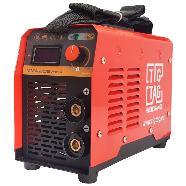 Инверторен Eлектрожен – Бъдещето на Заваряването Инверторен електрожен TIGTAG MMA 205Pro-R, електрод 1.6-3.25мм, Включени аксесоари