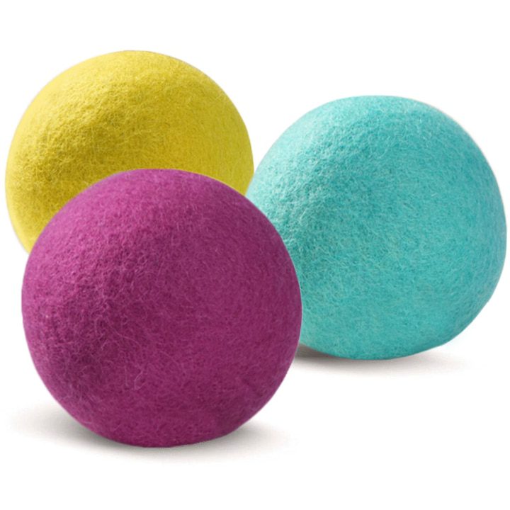 Вълнени Топки за Сушилня – Природно Решение за По-Бързо и Ефективно Сушене на Дрехи Комплект 3 вълнени топки zioda smart essentials®, За сушилня, Ароматерапия, 100% чиста естествена вълна от Нова Зеландия, Многоцветен