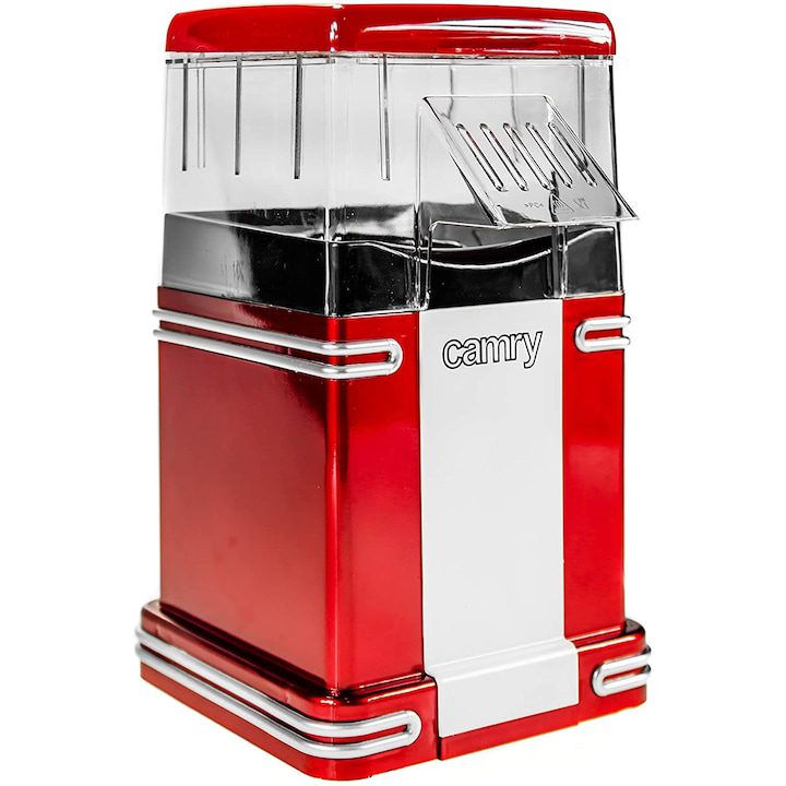 Машина за пуканки CAMRY CR 4480, 1200W, Технология с горещ въздух, Червен