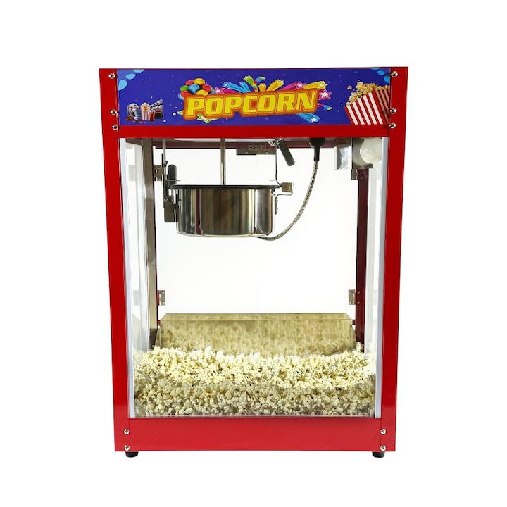 Машина за пуканки, PROCART, 1300W, технология с горещ въздух, без масло, 300 г царевица/партида