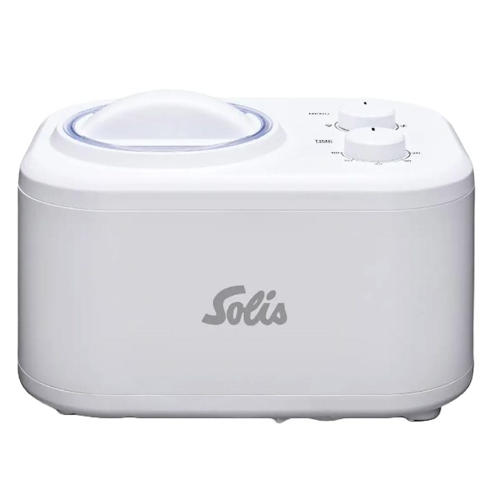 Машини за Сладолед с Компресор: Как да изберем? Машина за сладолед Solis, Gelatissima, вместимост 1 литър, приготвяне на сладолед/сорбе, с компресор, таймер, 3 режима на работа, автоматично спиране, сваляща се купа, крачета против хлъзгане, бяла