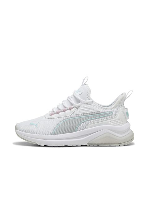 Дамски Маратонки и Кецове - Подбрахме Най-Добрите Puma, Спортни обувки Amplifier с мрежа, Бял/Светло сив/Аквамарин синьо