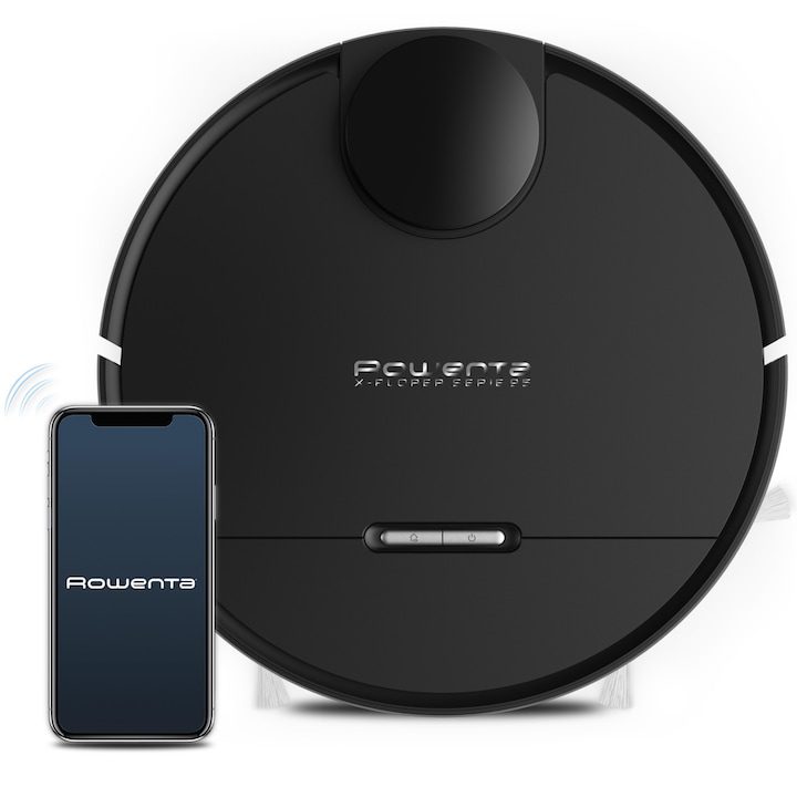 Прахосмукачки Rowenta: Вертикални, Миещи и Роботи – Сравнения и Таблица Робот прахосмукачка Rowenta X-Plorer Serie 95 Animal RR7975, Мощност на засмукване 12000Pa, 75W, Контейнер 0.5 л, Навигация LiDar, Вграден моп, 4 функции за почистване, Съвместимост smartphone, Функция Auto Boost, Черен