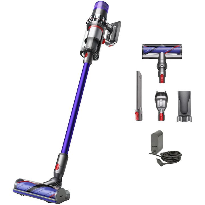 Прахосмукачки Dyson: Какви Модели Има и Какво Означават? Таблица Вертикална прахосмукачка Dyson V11 Advanced 479333-01, 545 W, 0.76 л, Автономност 60 минути, Никел/Лилав