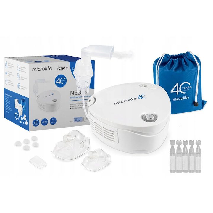Топ 20 Инхалатори за Деца и Вързрастни Компресорен инхалатор Microlife NEB 210
