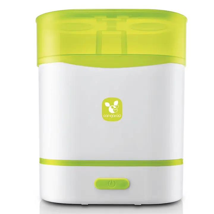 Електрически Стерилизатор за Бебешки Шишета - Топ 10 Най-Продаваните Стерилизатор Cangaroo 3в1, зелен