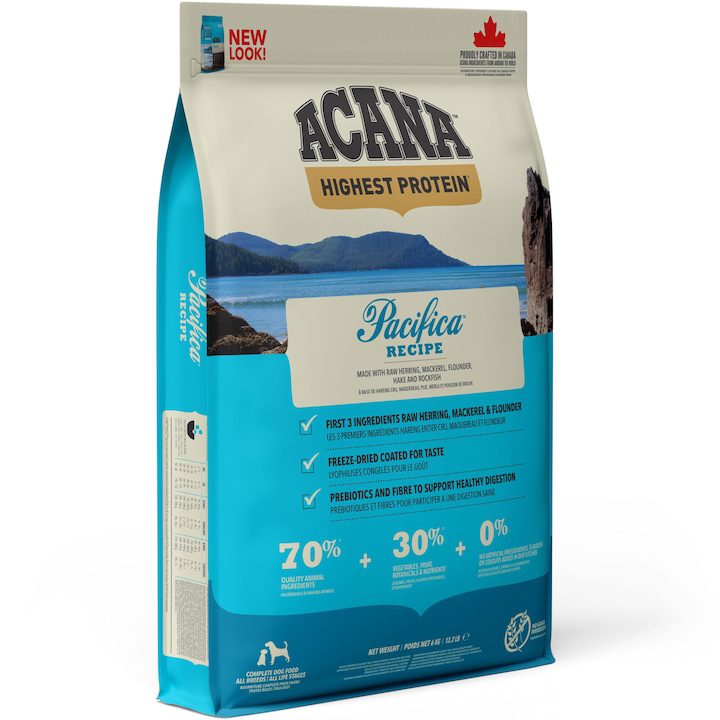 Гранули за Кучета - Кои са Най-Добрите за 2025? Суха храна за кучета Acana Pacifica, 11.4 кг