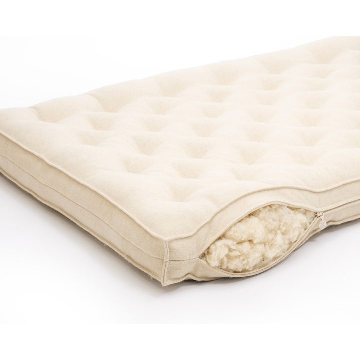 Матрак за Детско Легло - Кои са Най-Подходящите? Еко матрак за детско легло Home of Wool, Пълнеж от вълна, Натурален ленен плат, 70 х 140 см