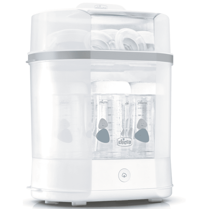 Електрически Стерилизатор за Бебешки Шишета - Топ 10 Най-Продаваните Електрически стерилизатор с пара 3 в 1 Chicco Steril Natural