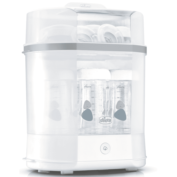 Електрически Стерилизатор за Бебешки Шишета - Топ 10 Най-Продаваните Електрически стерилизатор с пара 3 в 1 Chicco Steril Natural