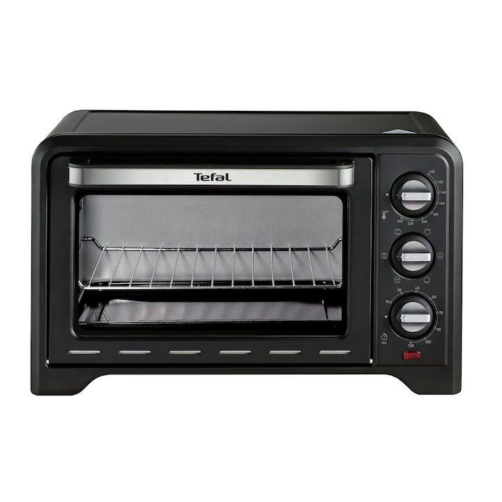 Електрическа Фурна Без Котлони: Конвекция, Еър Фрайър и Грил в Едно Фурна с конвекция Tefal Optimo 19L OF444834, 240°C, 1380W, 19L, Таймер до 120 min, 6 режима, Черна