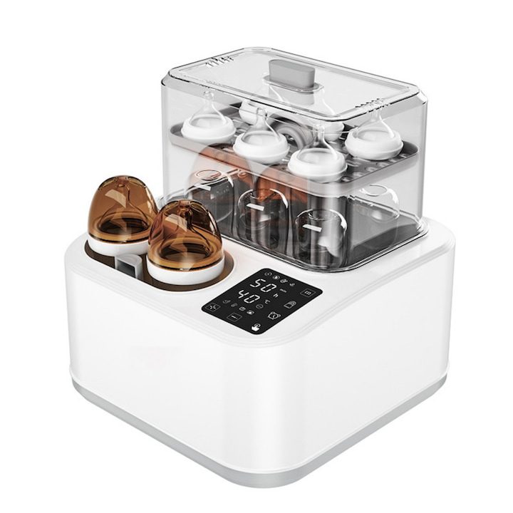 Електрически Стерилизатор за Бебешки Шишета - Топ 10 Най-Продаваните Мултифункционален стерилизатор за бебешки шишета (бяло-сив), Tressino, Стерилизатори за бебешки шишета, Кухненски термометри