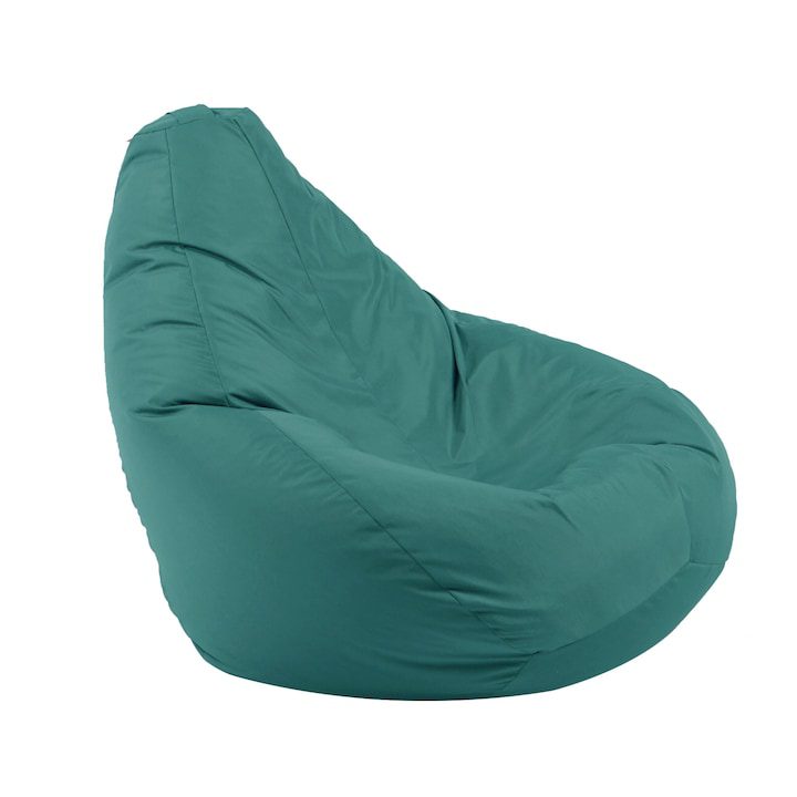 Как да Изберем Идеалния Барбарон? Пуф Pufrelax, круша, 220л., Nirvana Hobbit - Teteron Aqua, Подходящ за открито, Перящ се калъф, Пълнеж от Полистиролни перли