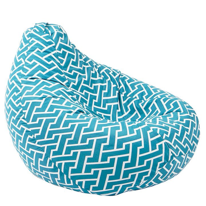 Как да Изберем Идеалния Барбарон? Пуф Pufrelax круша 320л. Nirvana Grande Zippity Turquoise, Перящ се калъф, Пълнеж от Полистиролни перли, Гама Premium