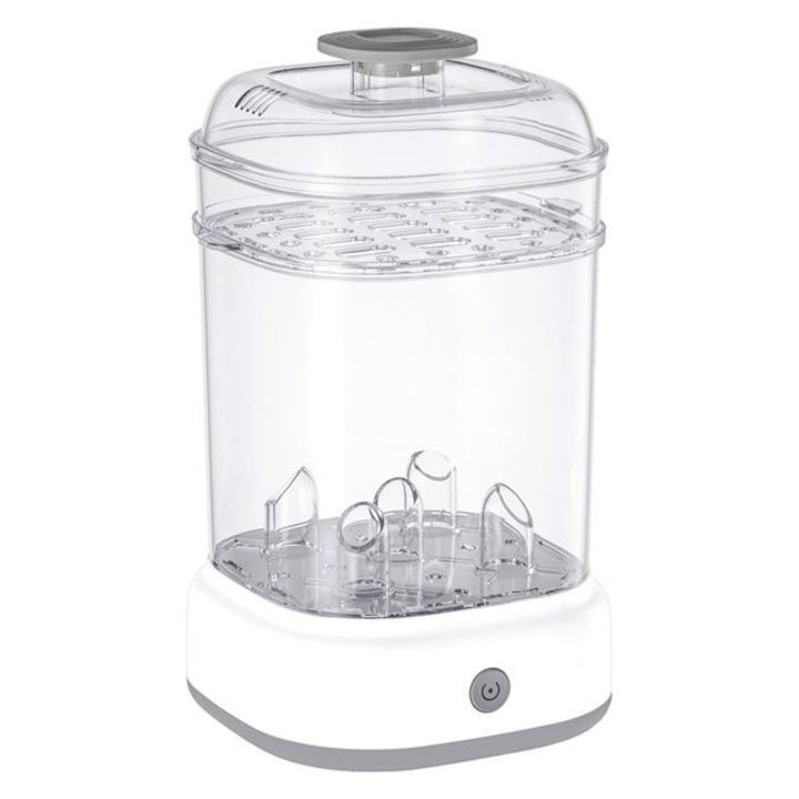 Електрически Стерилизатор за Бебешки Шишета - Топ 10 Най-Продаваните Стерилизатор за шишета 500W, с голям капацитет за 5 шишета, поддръжка за аксесоари и залъгалки