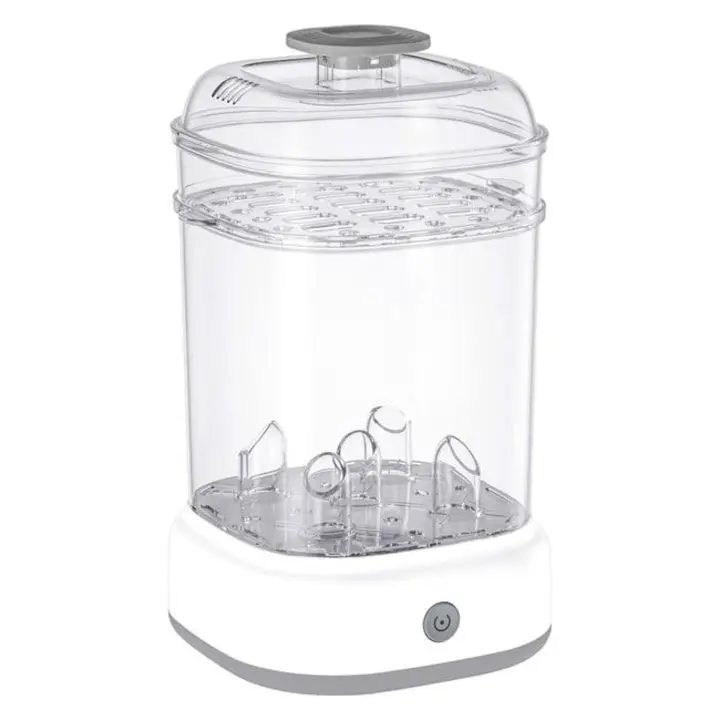 Електрически Стерилизатор за Бебешки Шишета - Топ 10 Най-Продаваните Стерилизатор за шишета 500W, с голям капацитет за 5 шишета, поддръжка за аксесоари и залъгалки