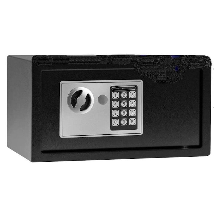 Стоманена каса STRATEGIC, С електронна брава и ключ, 200x430x350 мм