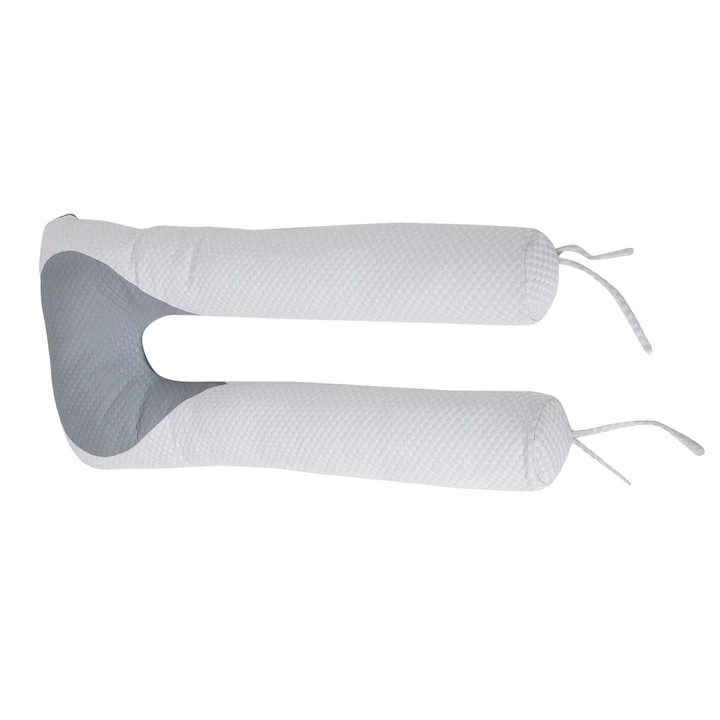 Мечтаната възглавница за бременни: комфорт и подкрепа през всеки етап Възглавница за бременни, U-образен дизайн, Памук, Бял