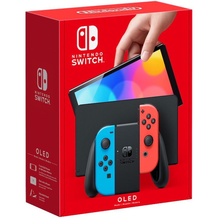 Преносими Конзоли - Топ 10 Най-Добрите за 2025 Година Конзола Nintendo Switch OLED (Neon Blue/ Red Joy - Con)