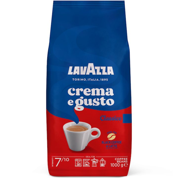 Кафе на Зърна - Кои са Най-Високо Оценяваните в България Кафе на зърна Lavazza Crema e Gusto Classico, 1 кг