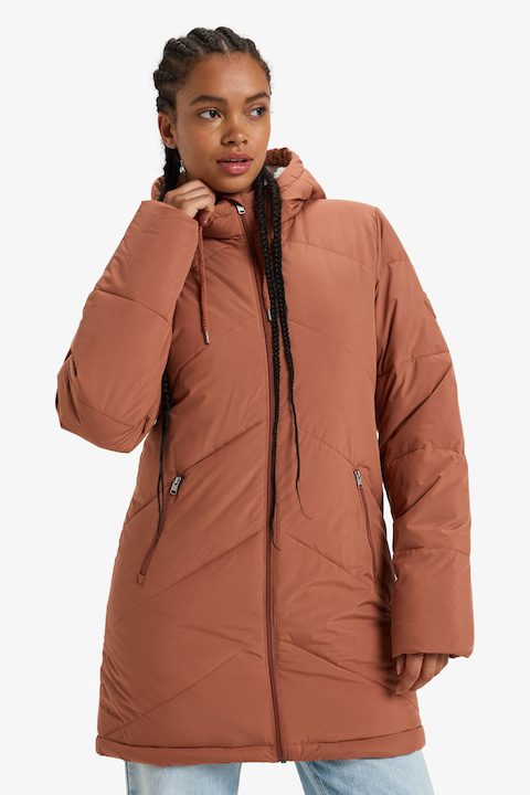 Дамски Якета 2025 - Вижте кои са Най-Желаните в България ROXY, Капитонирано зимно яке Better Weather, Карамел