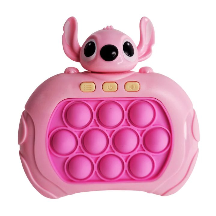 Интерактивни Играчки: Умни Приятели за Игра и Учене Pop It Electronic Toy, Lilo, Automatic, Push Bubble, Hot Pink