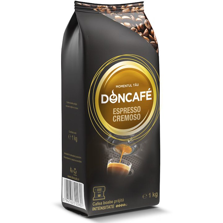 Кафе на Зърна - Кои са Най-Високо Оценяваните в България Кафе на зърна Doncafe Espresso Creamy, 1 кг