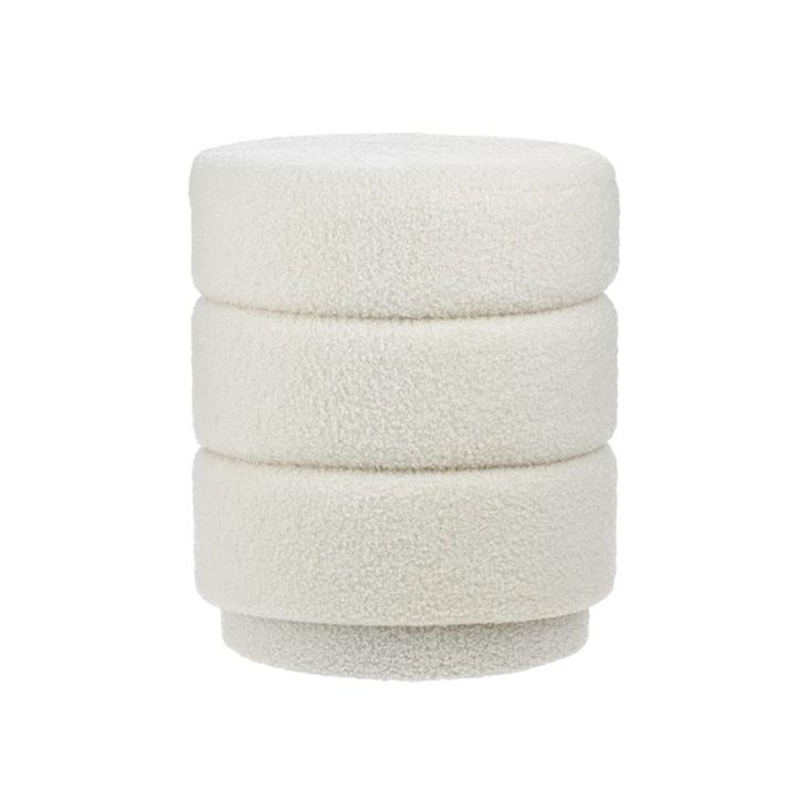 Табуретки - Най-Продаваните за 2025 Година Табуретка, Teddy White, До 110кг, 36x43см, Бял