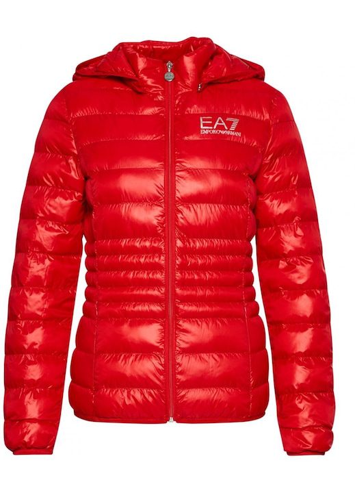 Дамски Якета 2025 - Вижте кои са Най-Желаните в България Дамско есенно яке Emporio Armani, полиестер, червено, Червен
