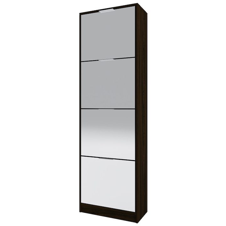 Шкаф за Обувки - Най-Добрия за 2025 Година Шкаф за обувки Irim Scout, 50x25x163.5 см, Wenge