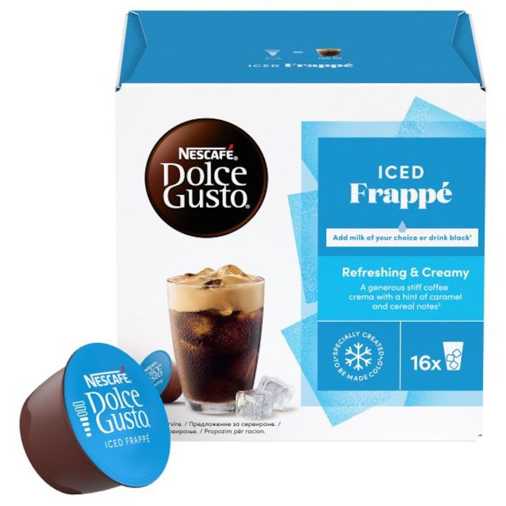 Долче Густо Капсули - Кои са Най-Добрите в България? Кафе капсули, Dolce Gusto, Iced Frappé, Фрапе, 16 капсули/16 напитки