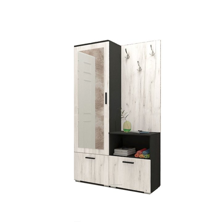 Портманто - Кои са Най-Продаваните за 2025 Година? Портманто Мебели Богдан модел 4007, Шкаф за обувки и закачалка