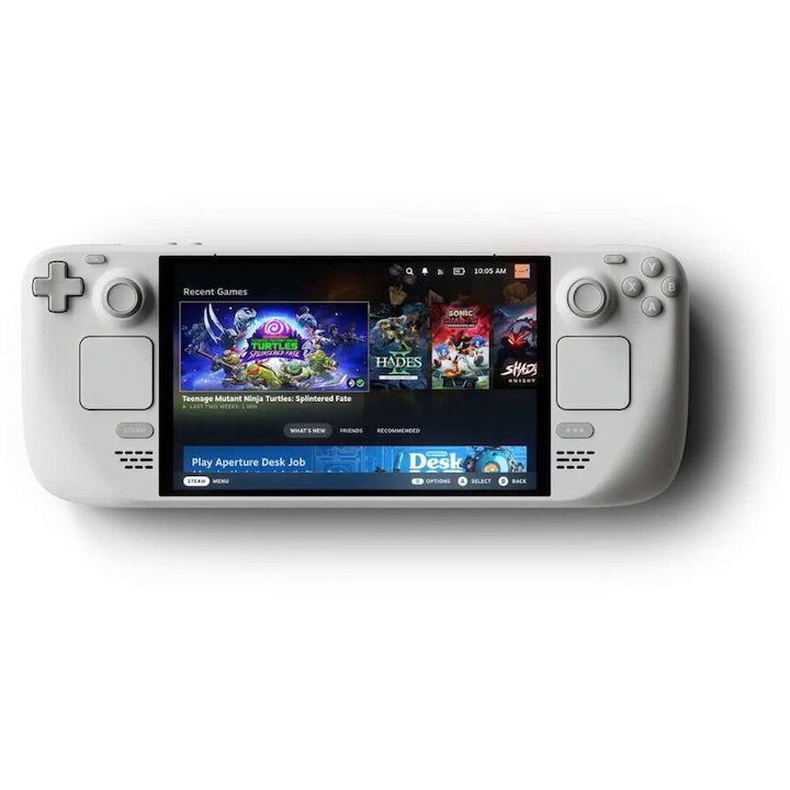 Преносими Конзоли - Топ 10 Най-Добрите за 2025 Година Преносима геймърска конзола Valve Steam Deck OLED 1TB SSD, лимитирана серия, 16GB RAM, 7.4 инча, 90 Hz, 1280 x 800 px, SteamOS 3.0, бяла