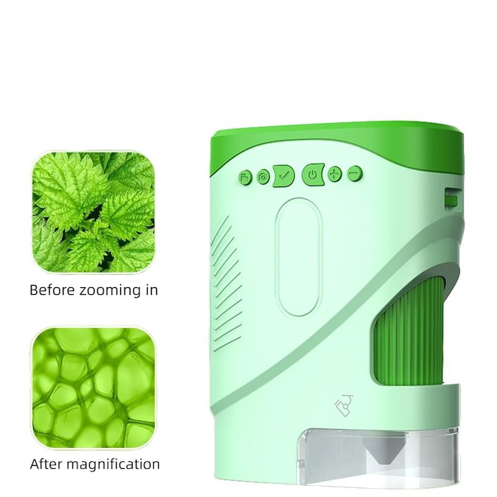 Интерактивни Играчки: Умни Приятели за Игра и Учене SANVITA 2-в-1 преносим цифров микроскоп и телескоп, 2-инчов LCD екран, 1000x увеличение, 1080P HD фото/видео камера, USB зареждане, безплатна 8G карта памет, научно образование, подарък за рожден ден за 5-годишни момчета и момичета.