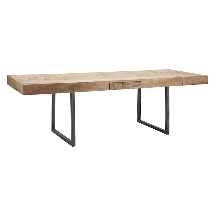 Как да изберете идеалната трапезна маса през 2025 Година Трапезна маса Mauro Ferretti, разтегателна, акациево дърво, 2 удължителя, 160x90x77см, максимум 240см