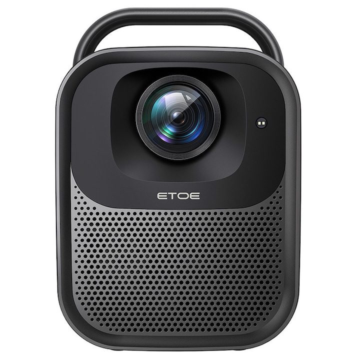 Най-Добрите Мини Проектори за 2025 Година Видео проектор ETOE Seal Pro, 1080P, 1000 ANSI, Google TV, 2*10W високоговорители, черен, 25.7x19.2x17.8cm