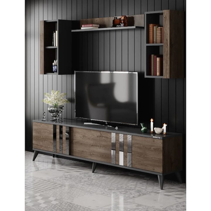 Холна Секция, New chrome tv, 180 х 30 х 47 cm, MDF