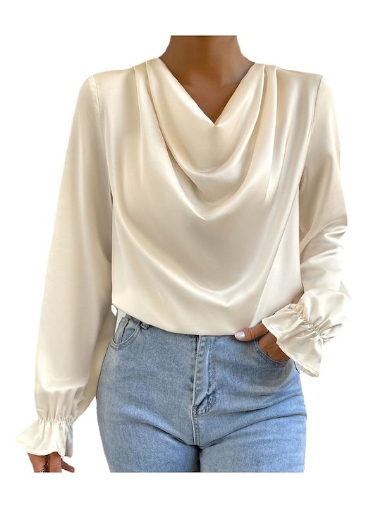 Елегантни Дамски Блузи И Пуловери През 2025 Дамска риза Шифон