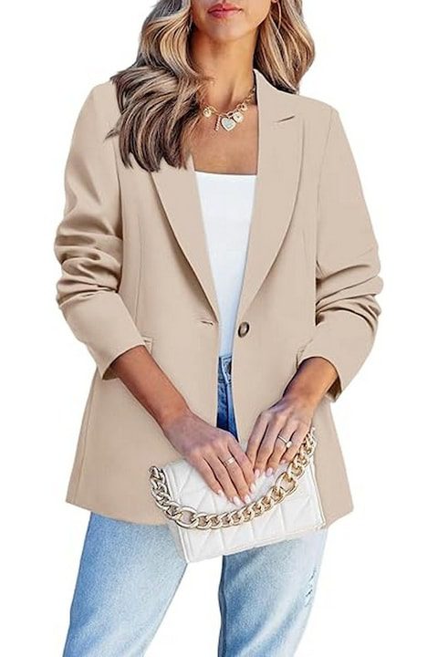 Елегантно Дамско Сако - Официални и Ежедневни - Най-Доброто от Мода 2025 Година Елегантно дамско сако