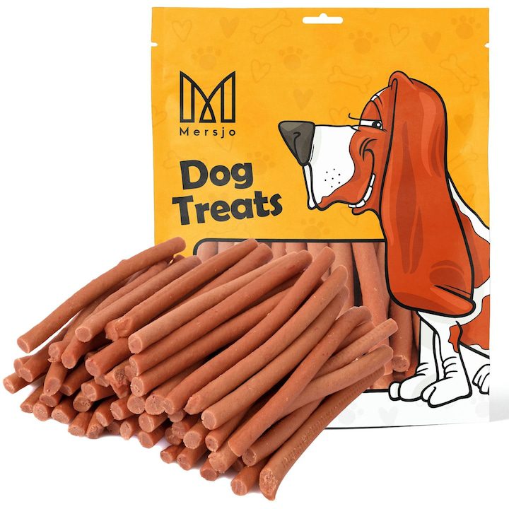 Топ 20 Лакомства За Кучета: Вкусни Бисквити И Награди, Които Работят Награди за кучета, Mersjo патешки кабанос, 500 г