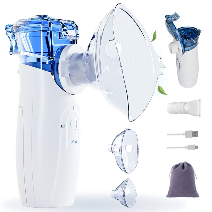 Топ 20 Инхалатори за Деца и Вързрастни Ултразвуков Небулайзер pCare: Преносим и Безшумен за Деца