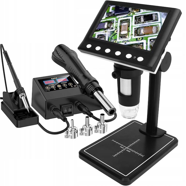 Цифрови Микроскопи - Сравняваме Най-Продаваните Комплект дигитален микроскоп и станция за запояване