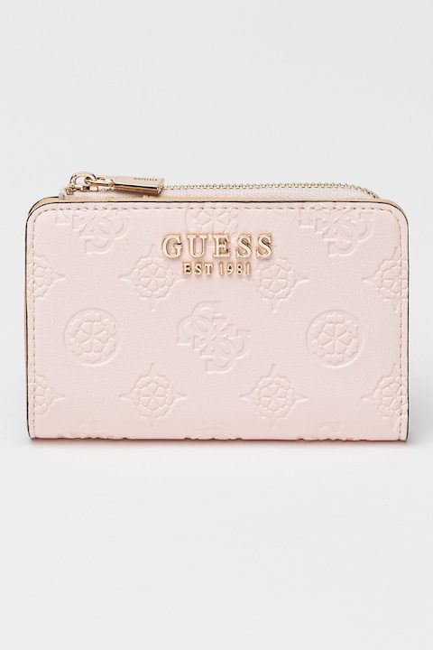 Топ 20 Най-Красивите Луксозни Дамски Портмонета за 2025 Година GUESS, Портфейл от еко кожа с лого, Светлорозов