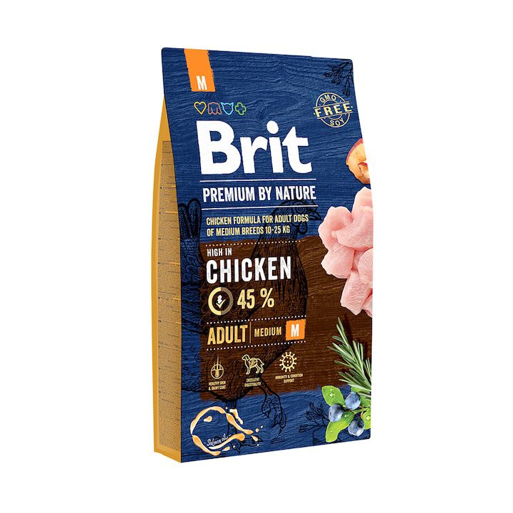Суха храна за кучета Brit Premium, Adult M, 8 кг