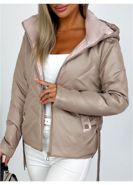 Топ 40 Най-Харесваните Дамски Якета Зима 2025-2026 Дамско капитонирано яке с качулка