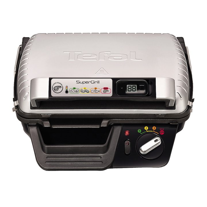 Топ 10 Най-Добрите Електрически Грил Скари Тефал Ел. скара с таймер Tefal Super grill GC451B12