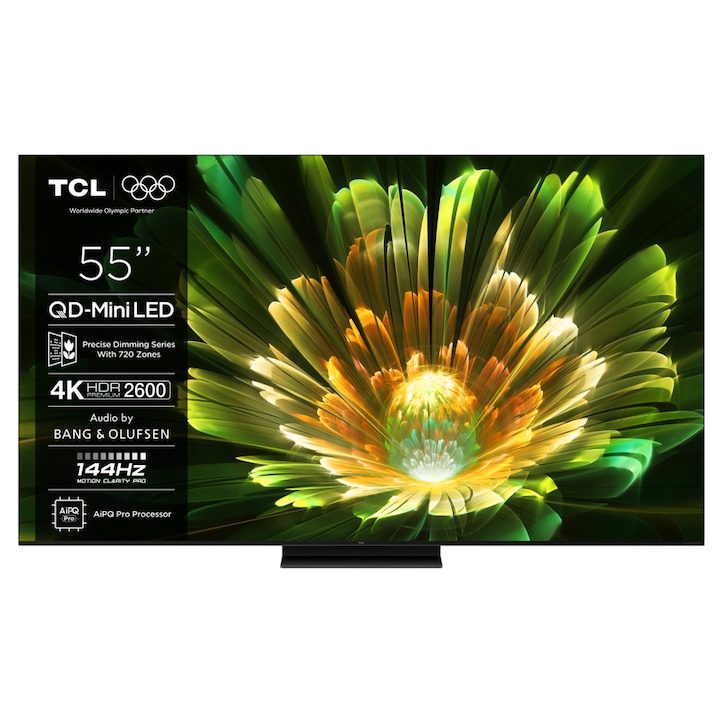 Смарт Телевизори TCL 55 Инча - Топ 15 Най-Добрите TCL Mini LED телевизор 139 см 55